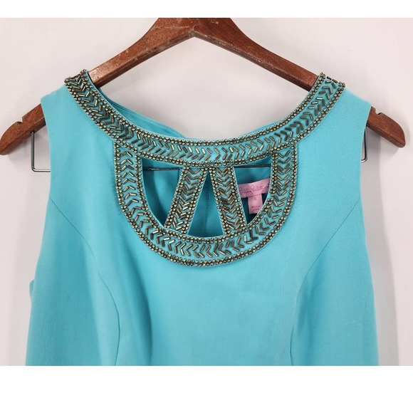 NEW NWT Lilly Pulitzer Lane Shift Dress In‎ Shorely Blue Size 4 - Picture 5 of 10